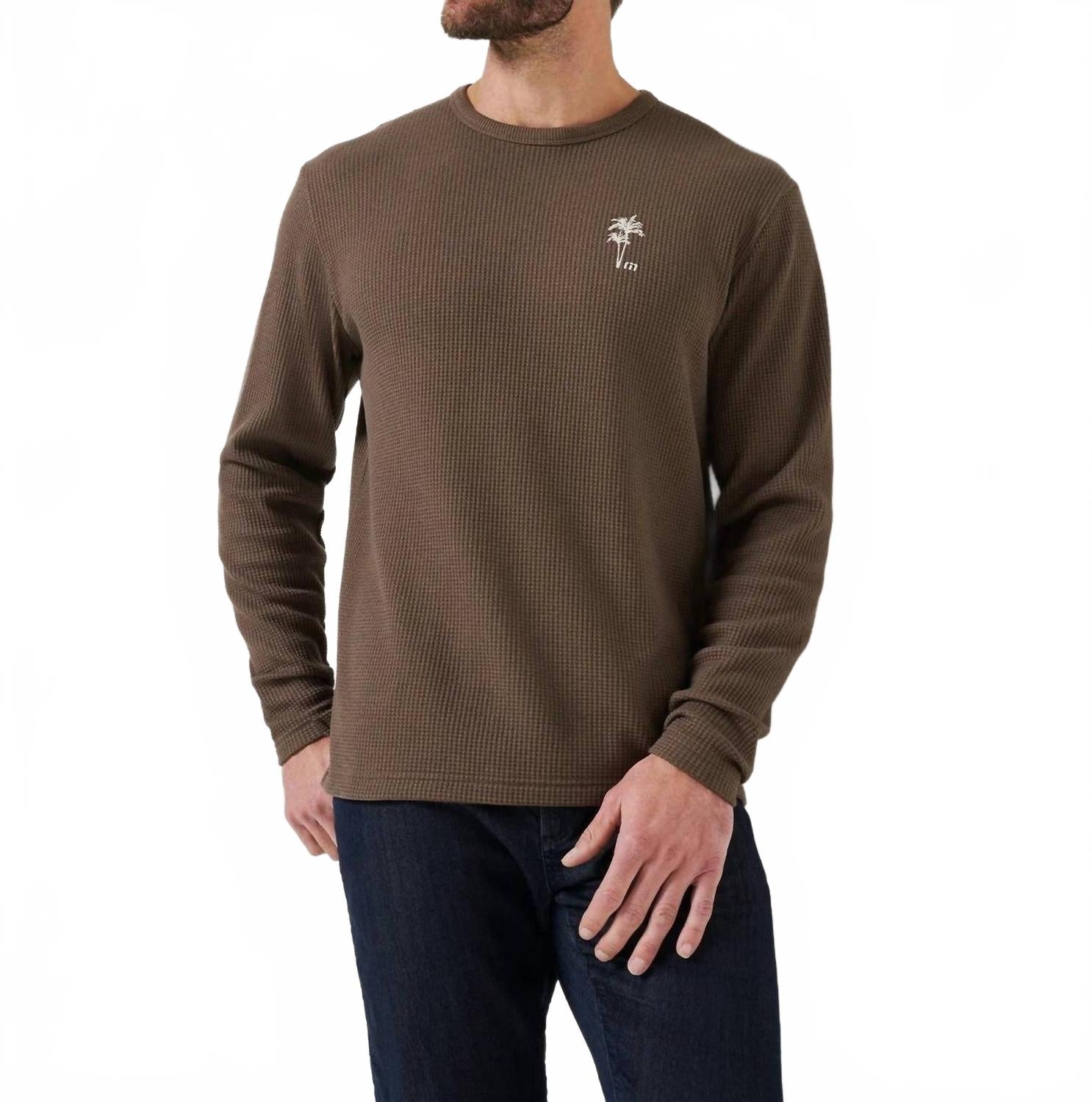 Souvenir Stand Pullover T Shirt In Chocolate Brown