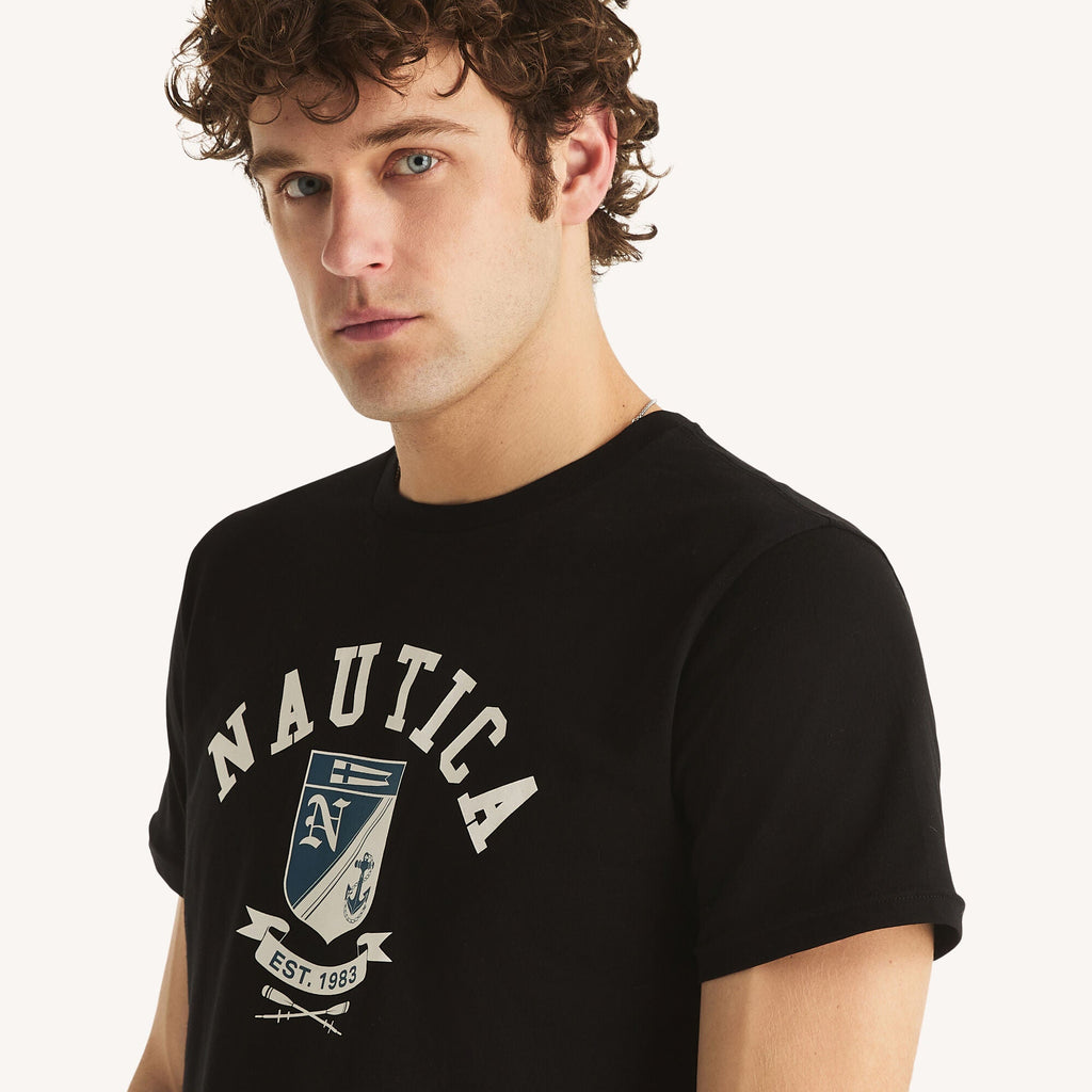 Nautica Mens Crest Logo Graphic T-Shirt