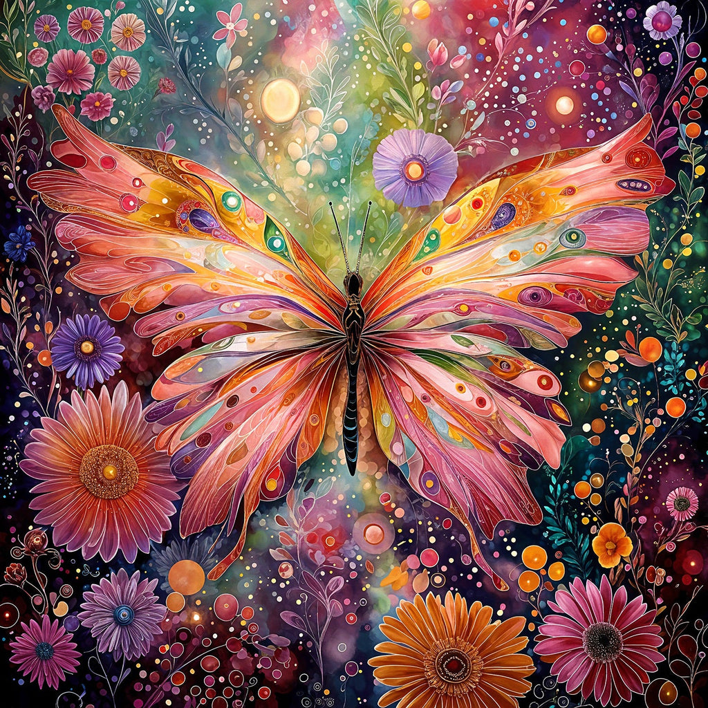 Extravagent Butterfly 1000 piece Jigsaw Puzzle for Adults