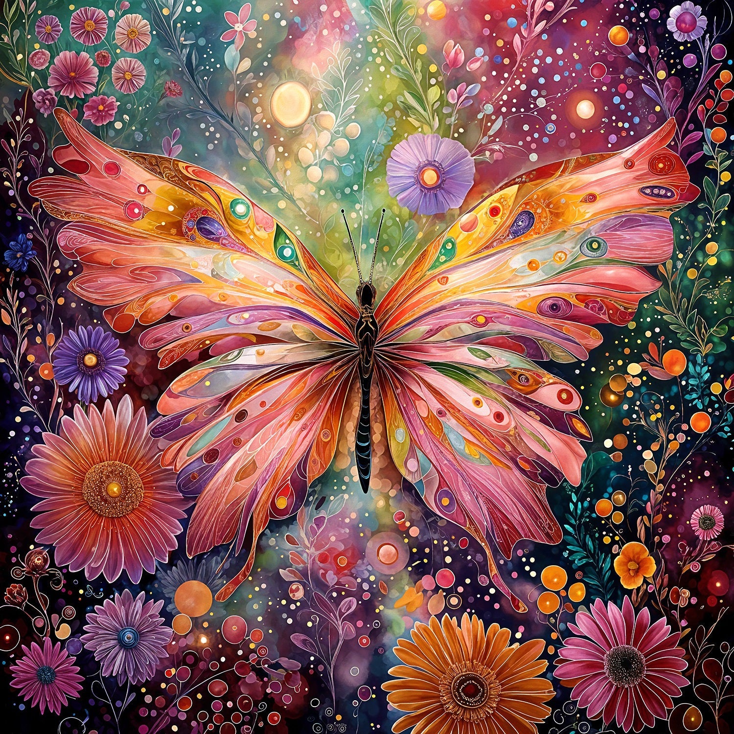 Extravagent Butterfly 1000 piece Jigsaw Puzzle for Adults