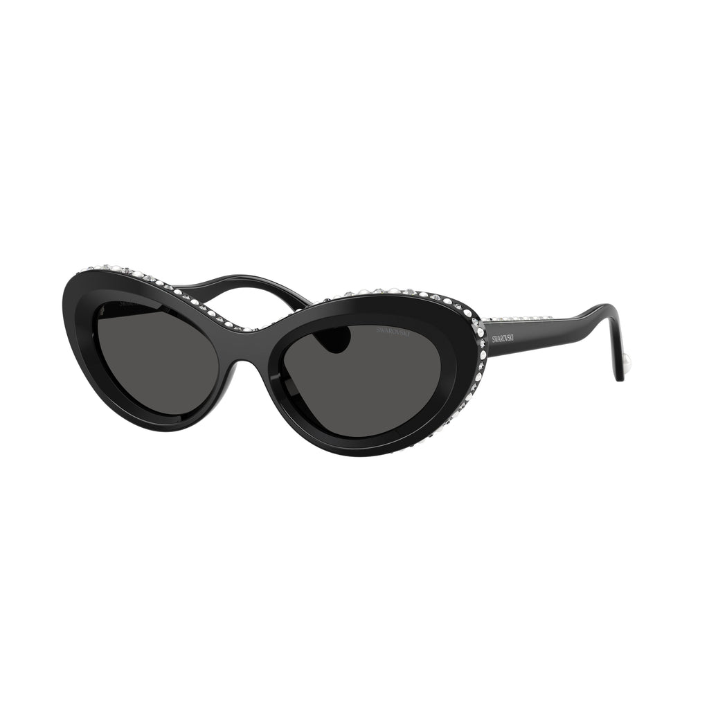 0Sk6061U Cat-Eye Sunglasses with Crystal-Embellished Frame