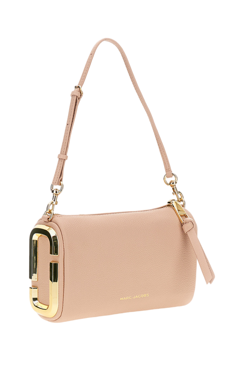 Pink Snapshot Leather Shoulder Bag