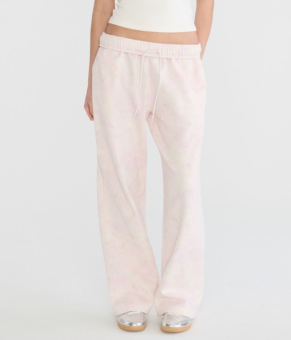 Aeropostale Cloud Soft Tropical Floral Mid-Rise Straight Leg Sweatpants