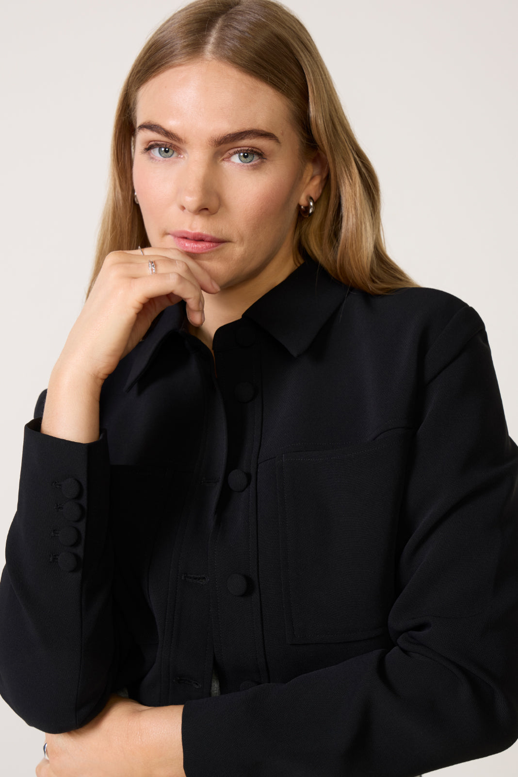 Women's Luxe Suiting Cropped Jacket