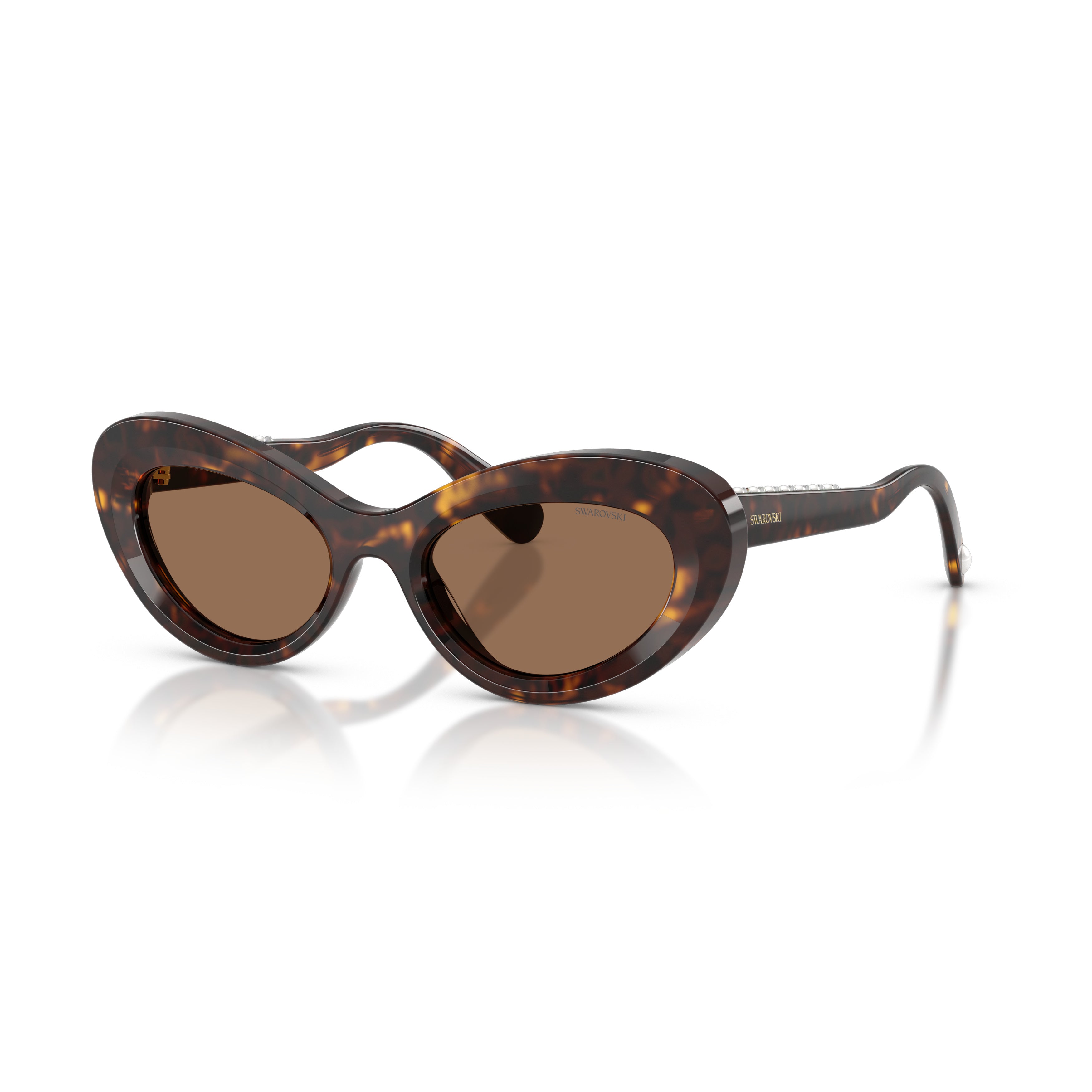 0Sk6061U Cat-Eye Sunglasses with Tortoiseshell Acetate Frame