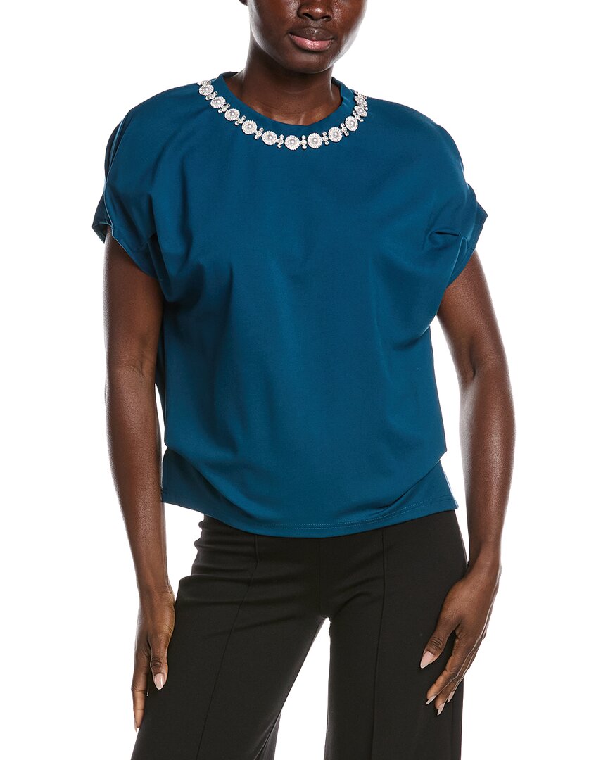 Gracia Pearl Work Round Neck Top
