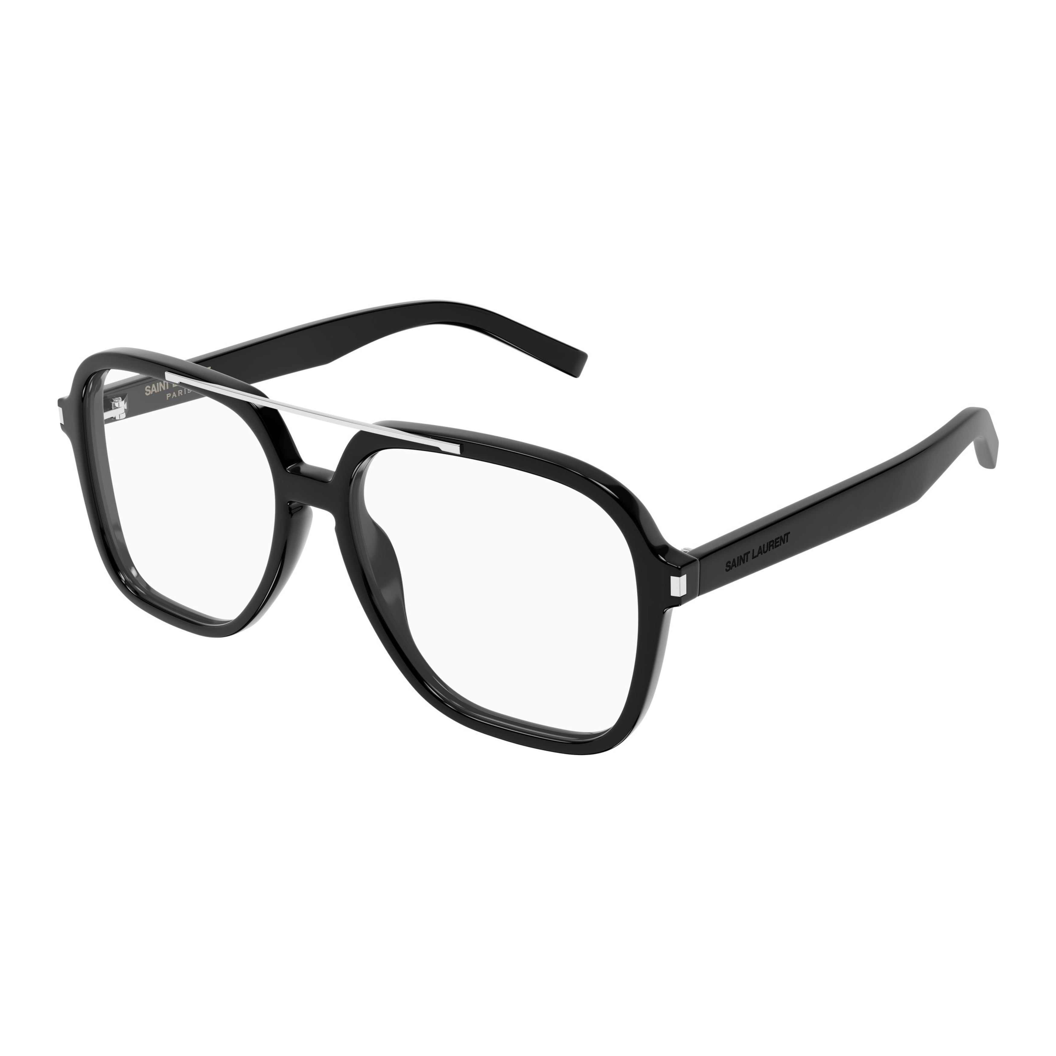 Oversized Square Frame Sunglasses With Silver Accents