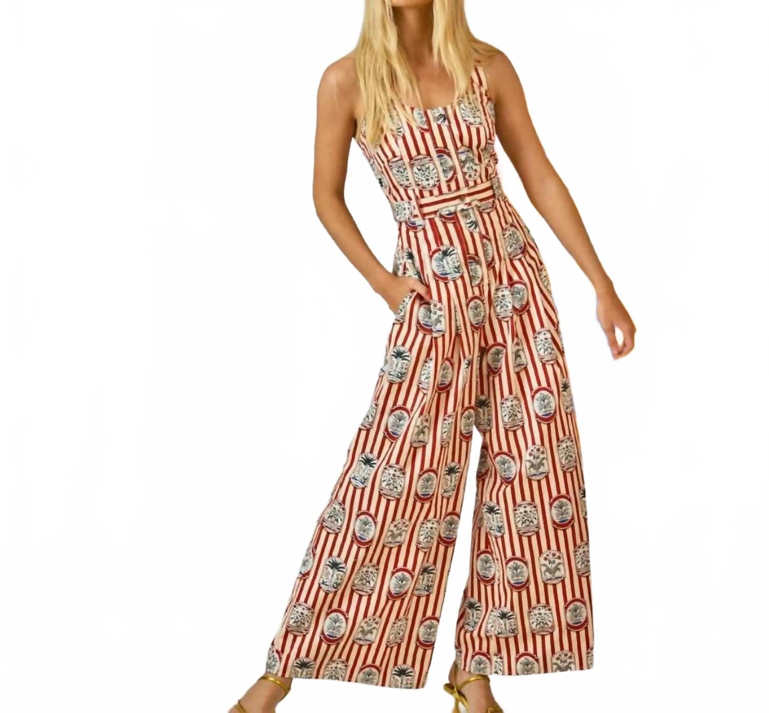 Sandy Jumpsuit In Mallet Club