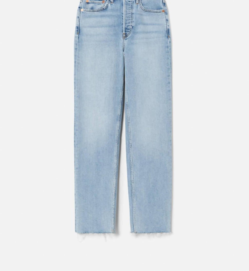 70S Stove Pipe Jeans In Light Wash