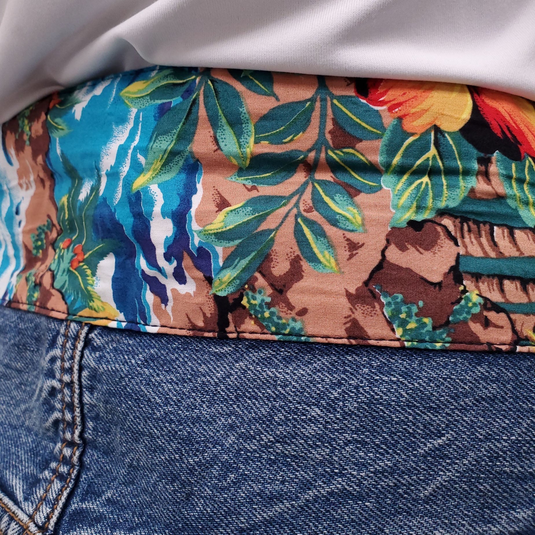 R13 TIE WAIST CROSSOVER JEANS - SIZE 31