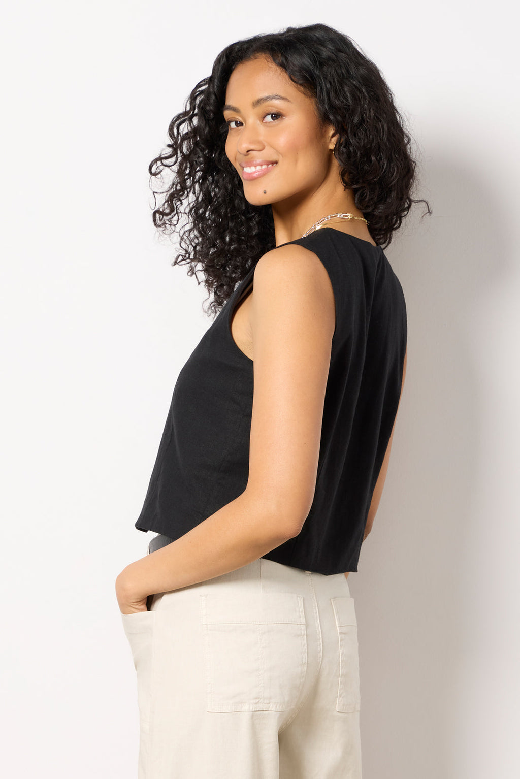Women's Maxine Linen Vest