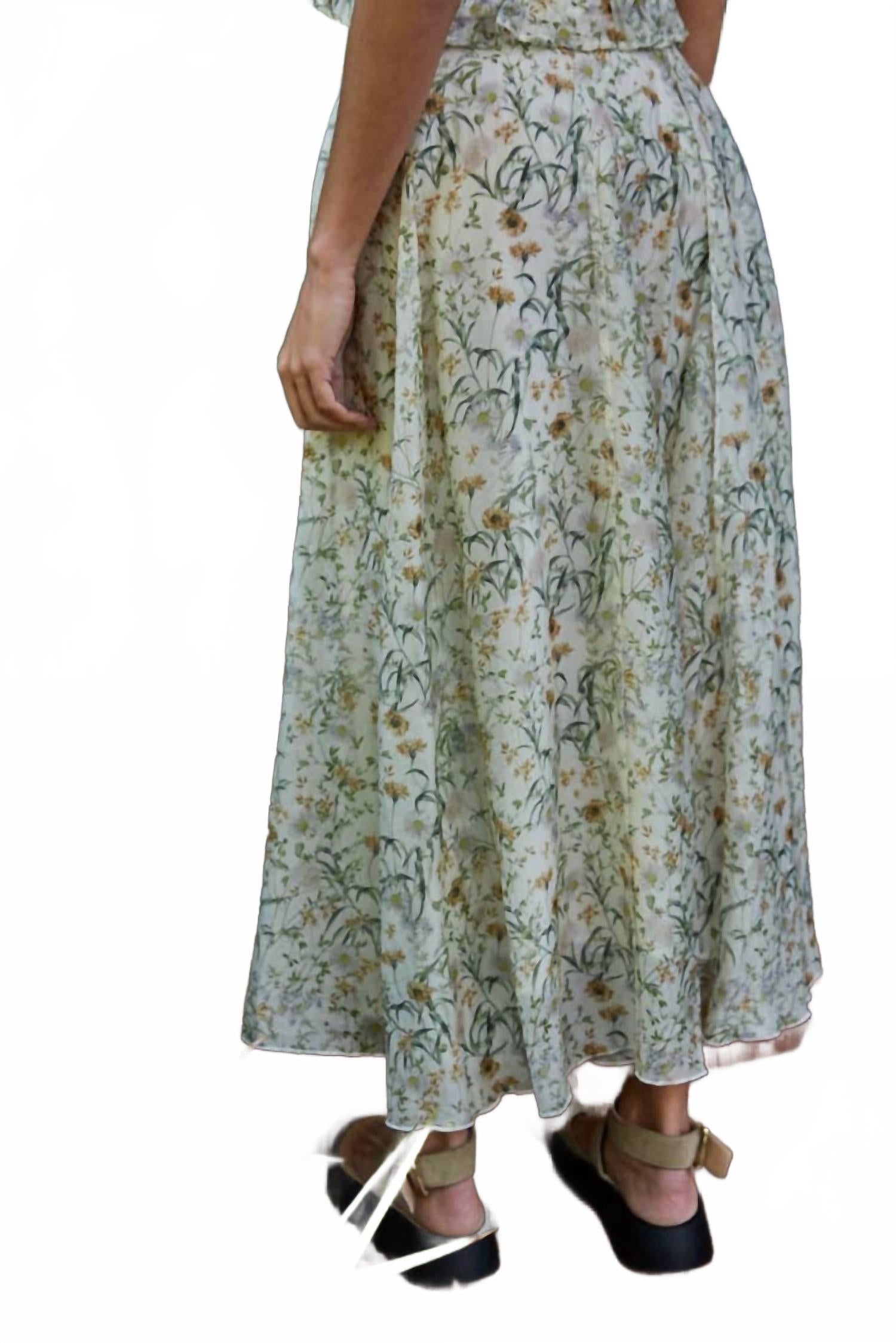 Beatrix Skirt In Floral Print