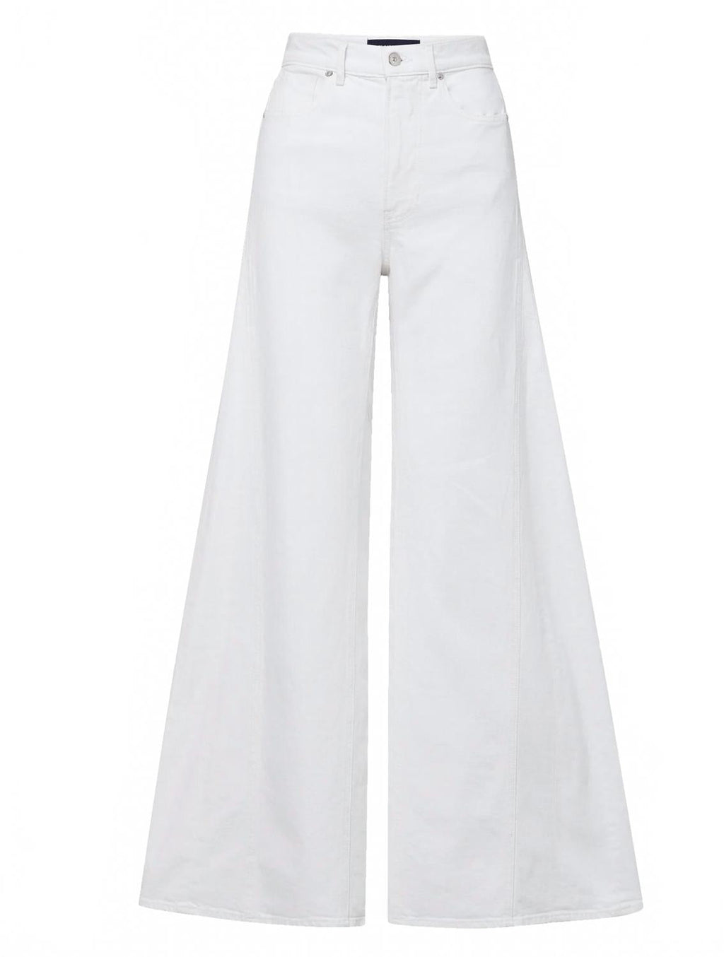 Vicki Wide Leg Denim Jeans In White