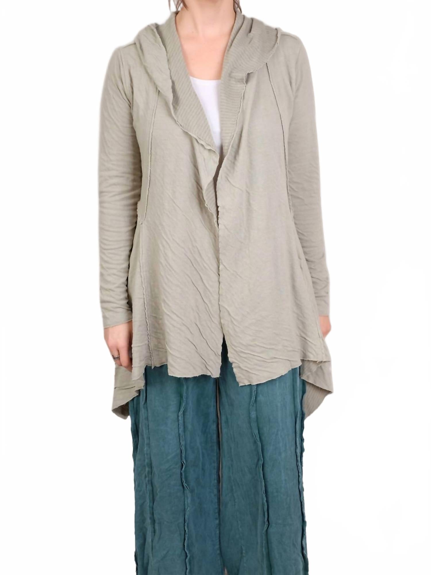 Hooded Jacket In Basalm Green