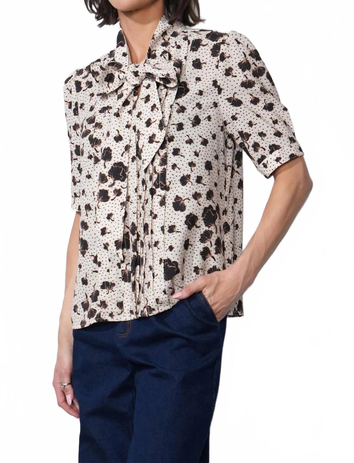 Delilah Puff Sleeve Blouse In Ivory