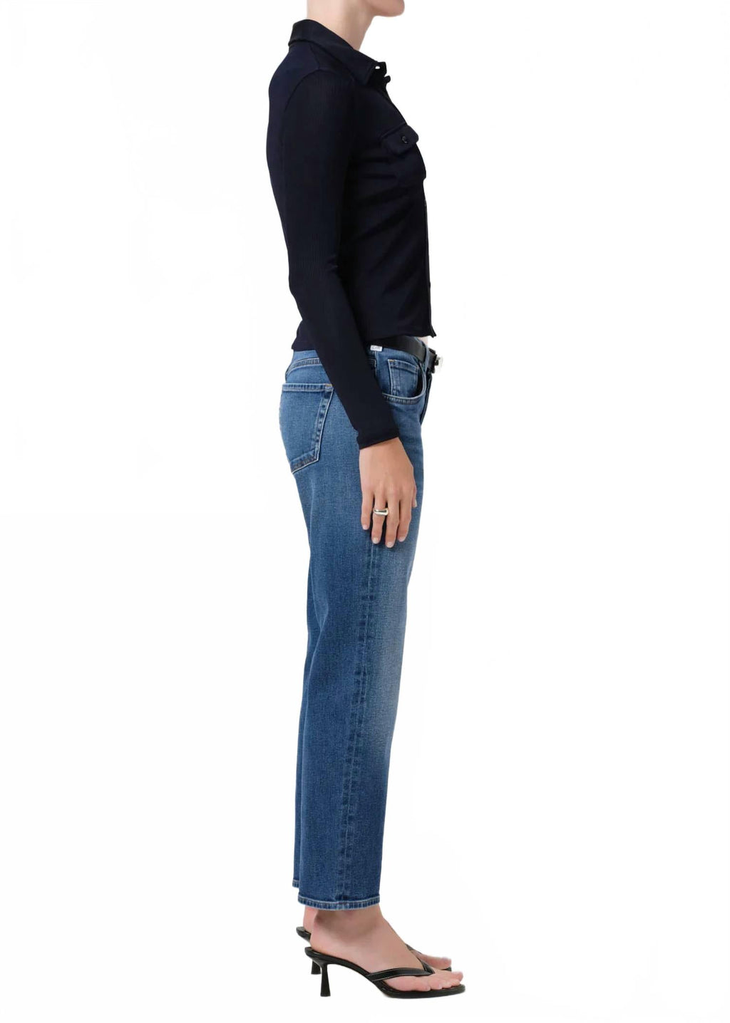 Anissa Low Rise Straight Jeans In Allister