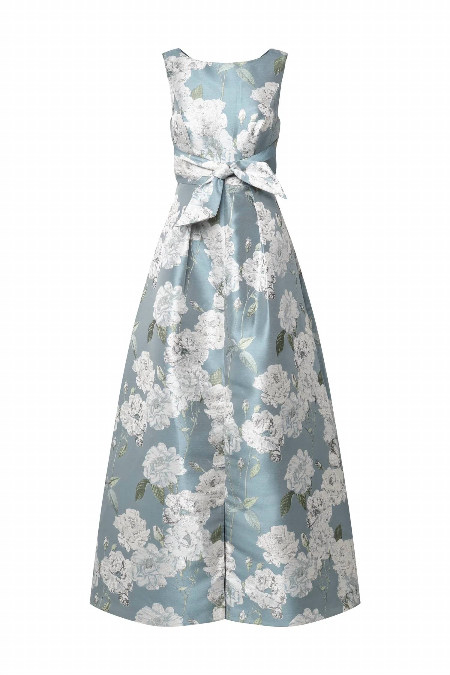 Lilianna Floral Gown In Slate