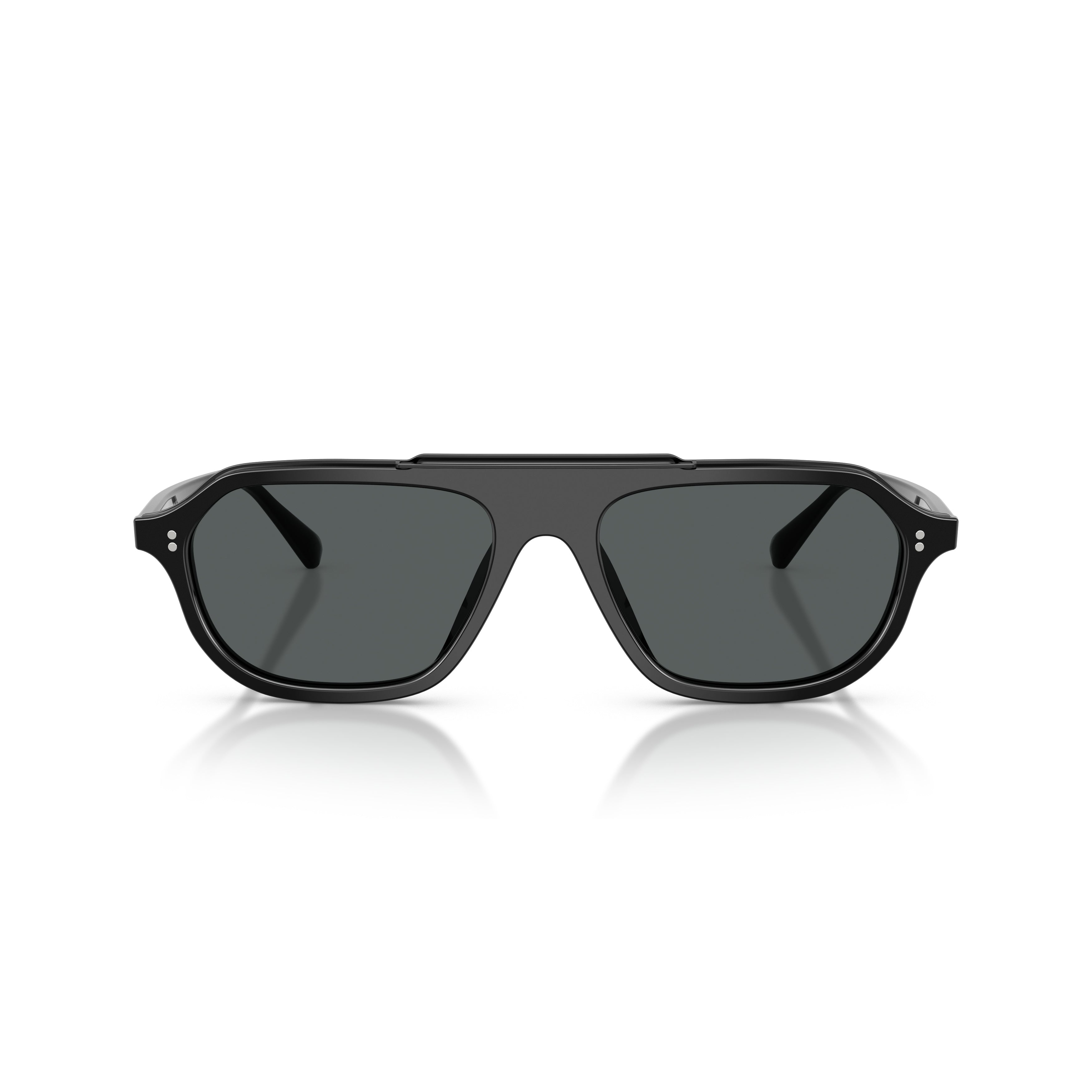 0Ov5613Su Bold Geometric Frame Sunglasses with Double Bridge Design