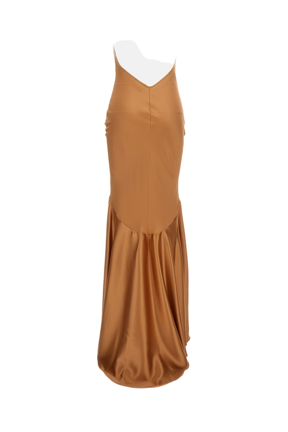 Champagne Satin Long Dress