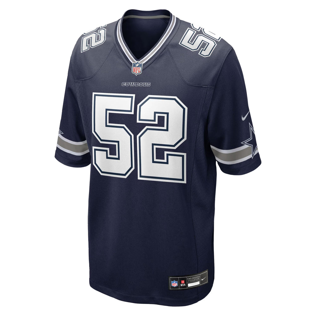 Dallas Cowboys Tyler Booker Navy 2025 NFL Draft First Round Pick Game Jersey