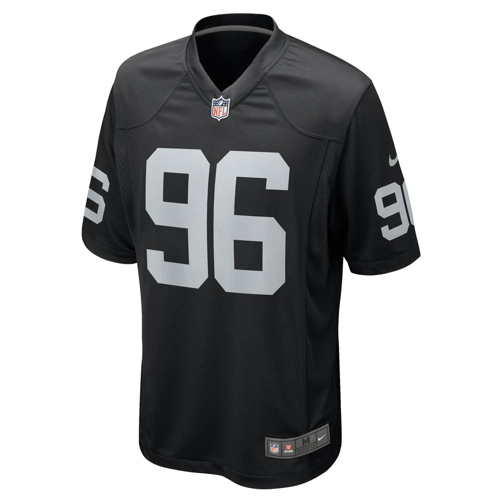 Las Vegas Raiders Isaac Rochell Black Team Game Jersey