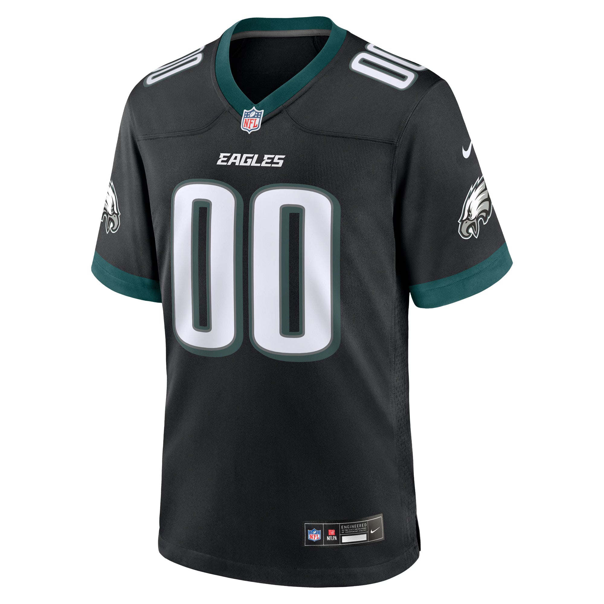 Philadelphia Eagles Black Alternate Custom Game Jersey