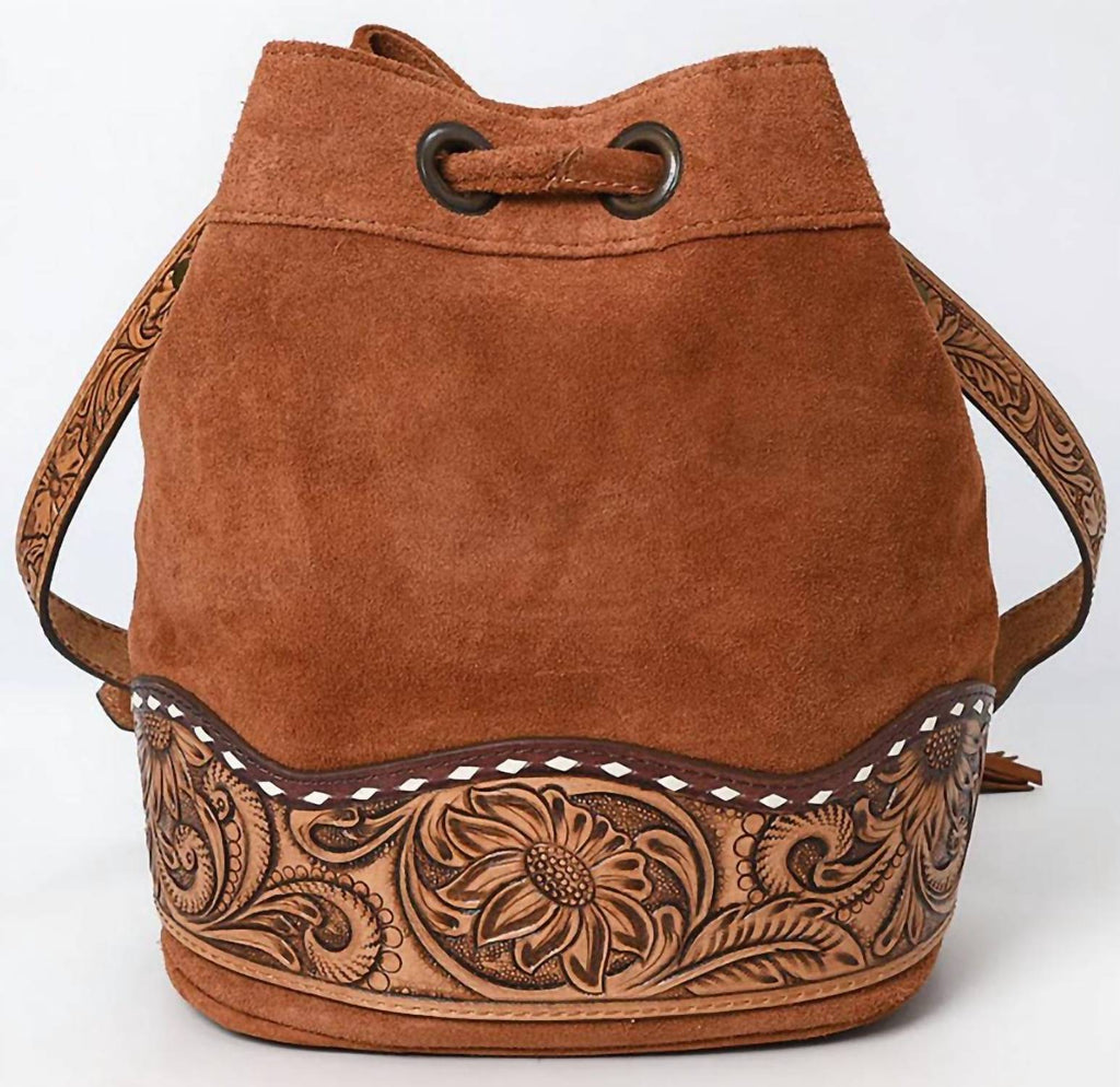 Women's Bucket Bag In Tan