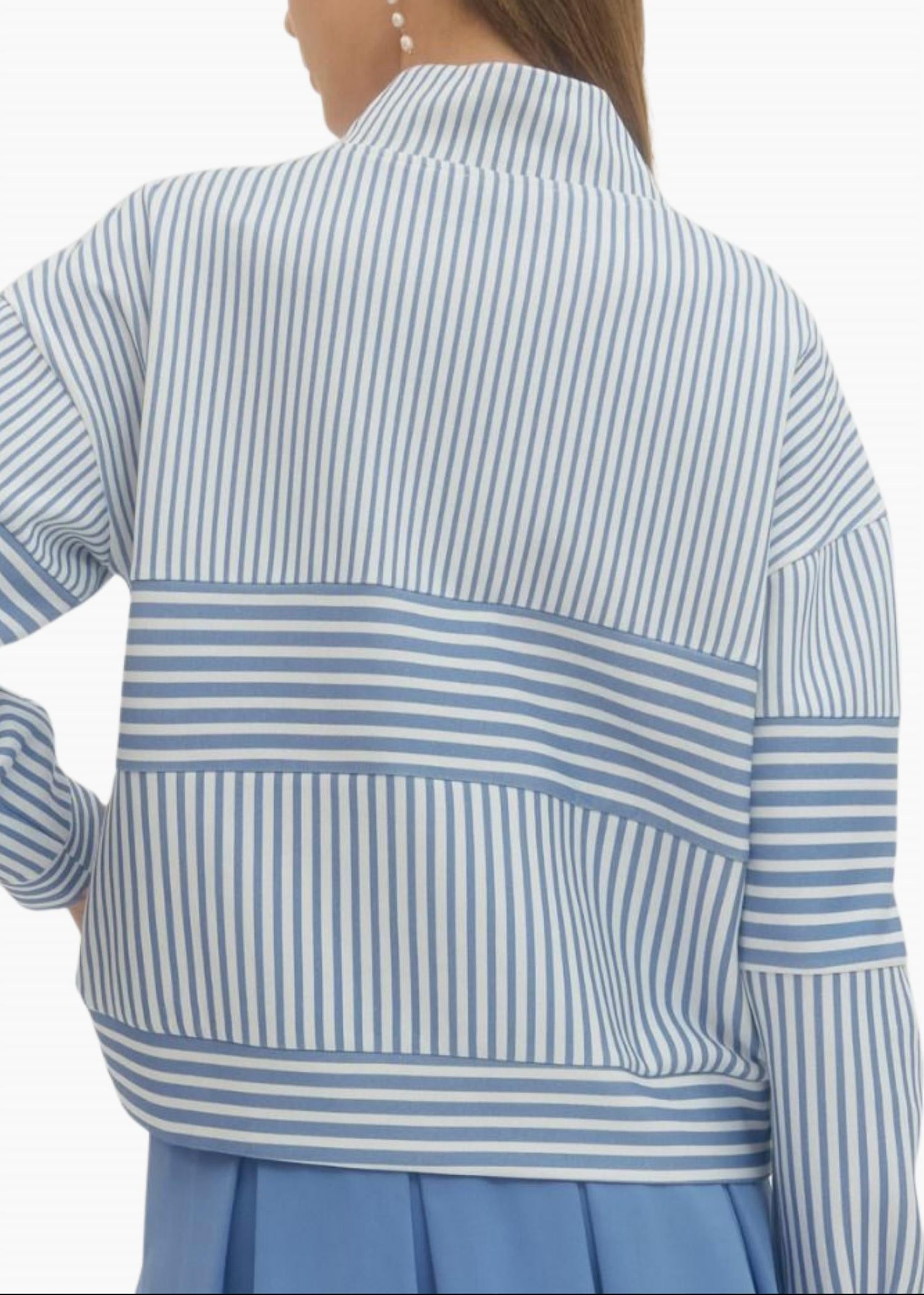 Hudon Pullover Top In Blue