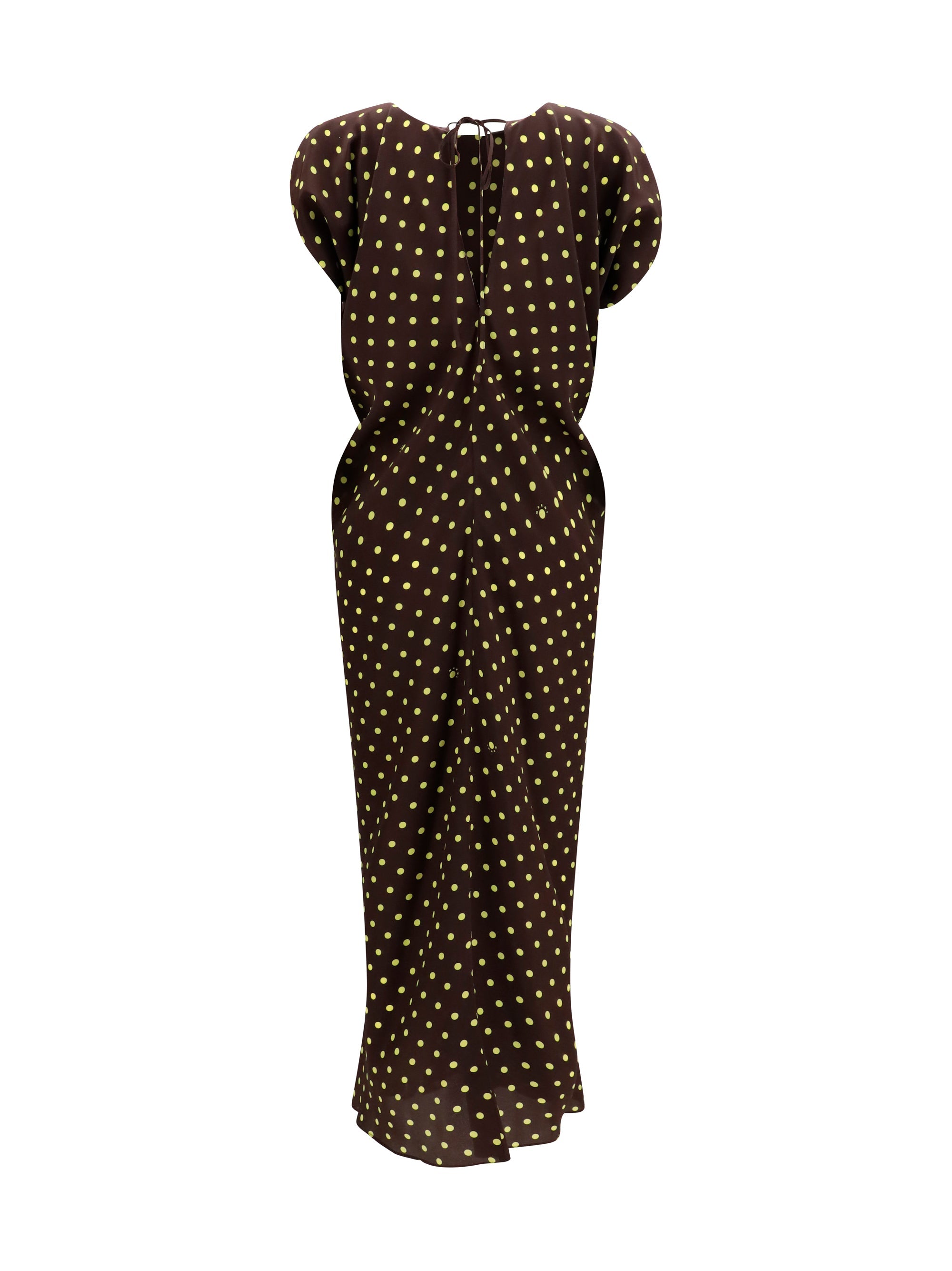 Marni Women Printed Polka Dot Crepe Dress