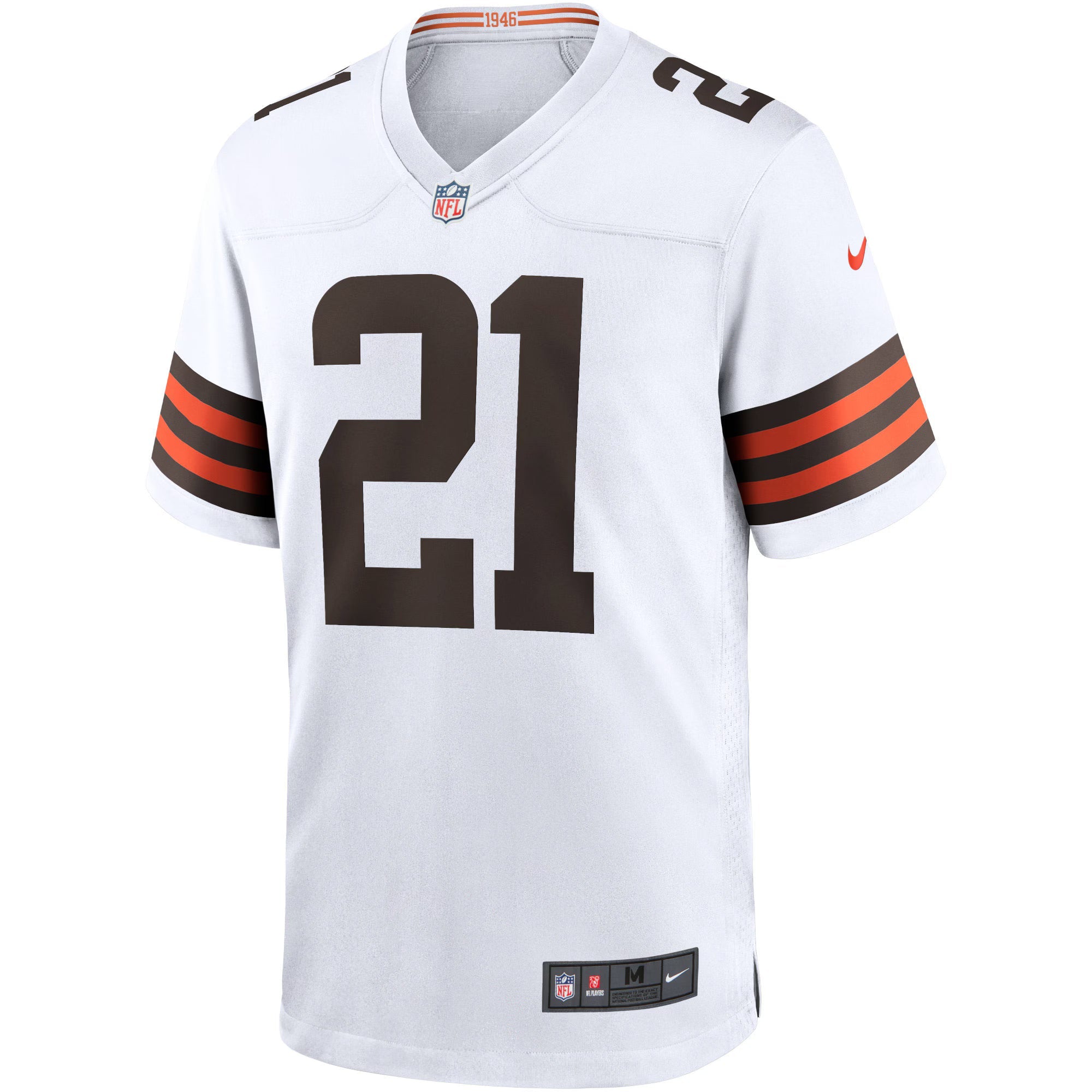 Cleveland Browns Denzel Ward White Game Jersey