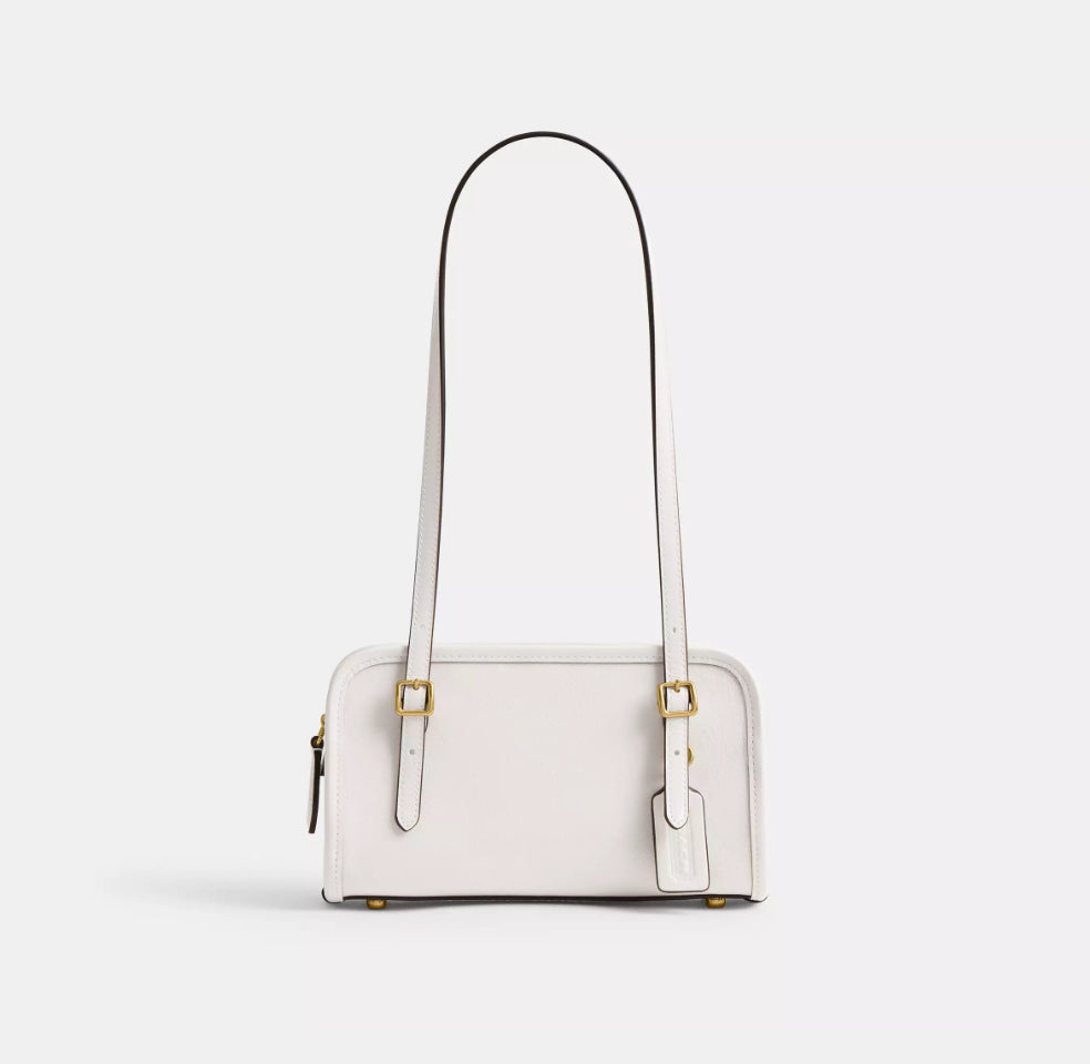 NWT Coach Swing Zip Leather Bag 20 Limited Re-Edition In Chalk