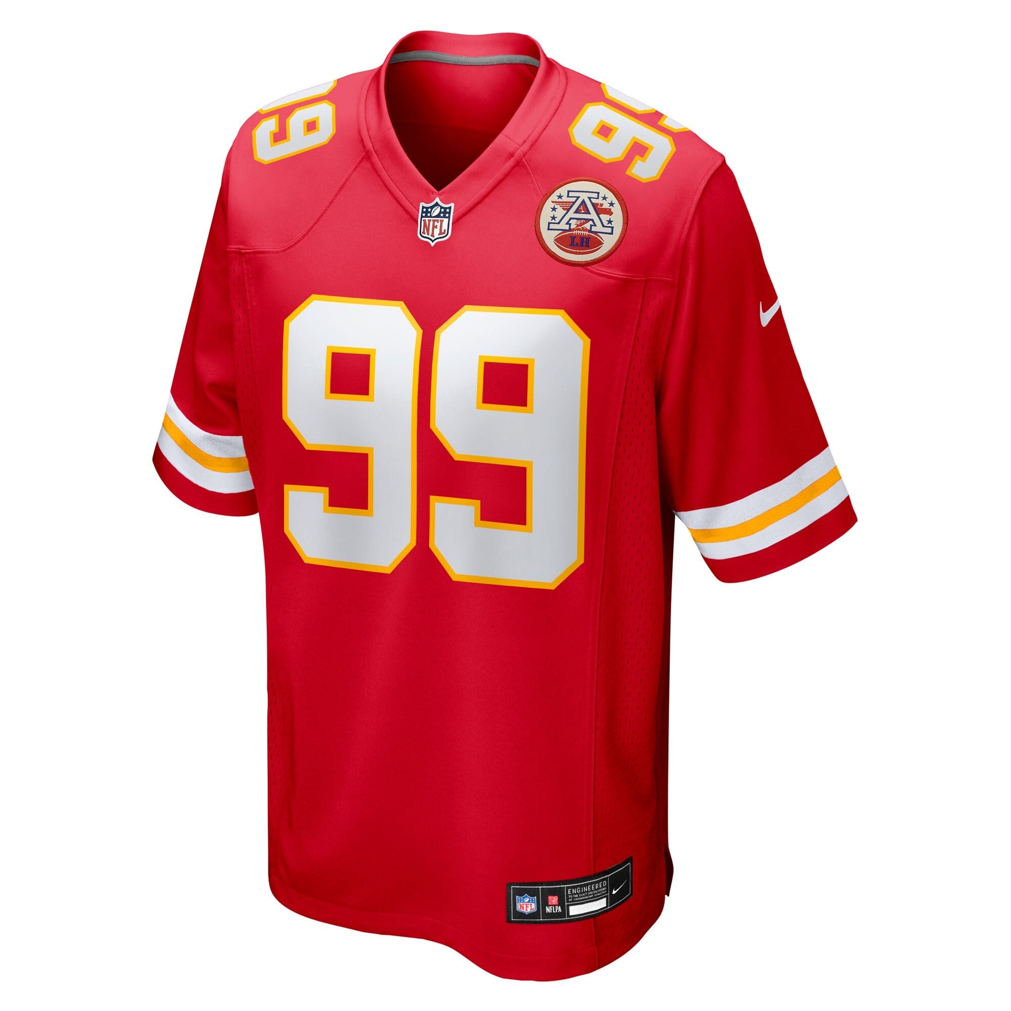 Kansas City Chiefs Jerry Tillery Red Team Game Jersey