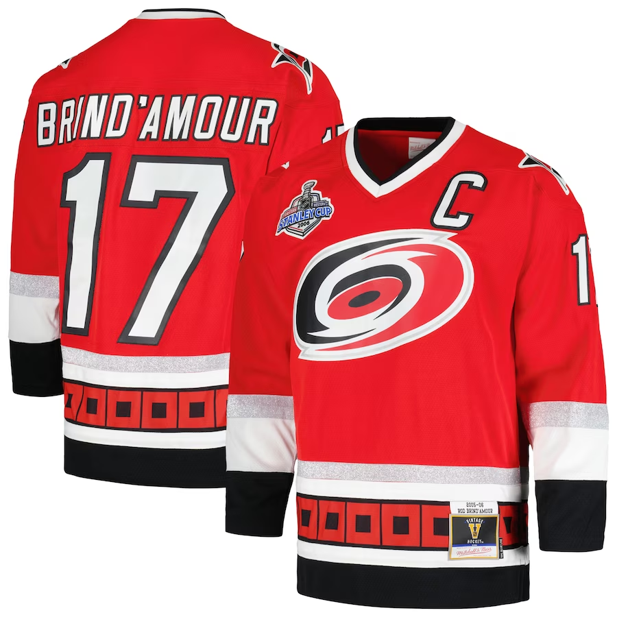 Men's Carolina Hurricanes Rod Brind'Amour #17 Red Home Breakaway Player jersey