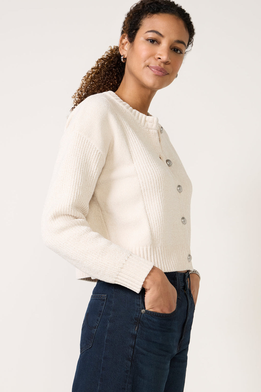 Women's Tori Chenille Crew Cardigan