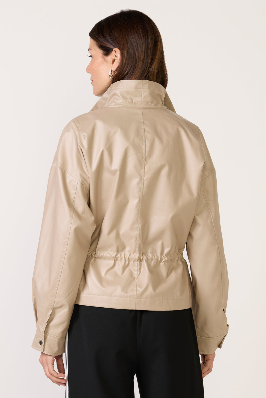 Women's Faux Leather Bomber Jacket