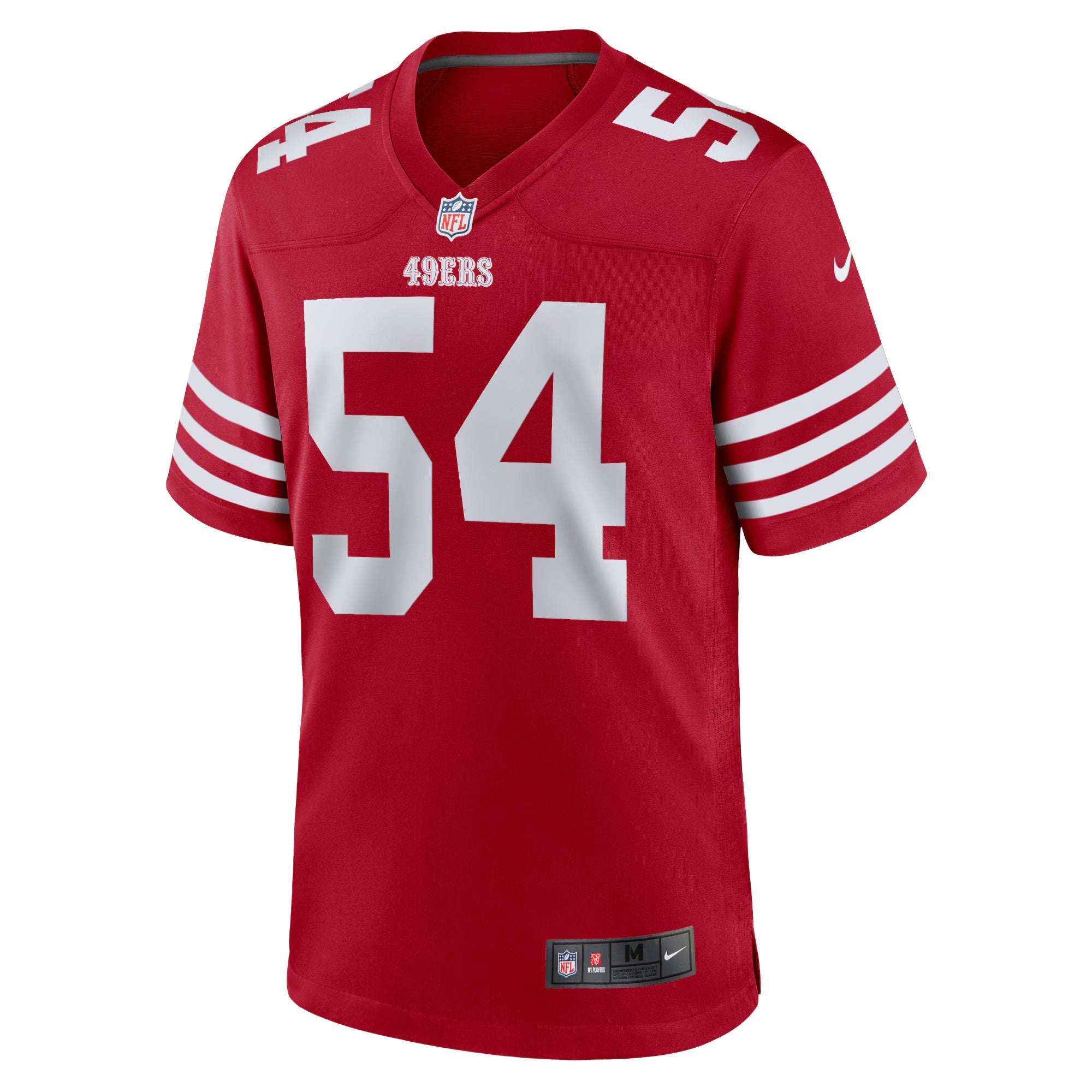 San Francisco 49ers Fred Warner Scarlet Player Game Jersey