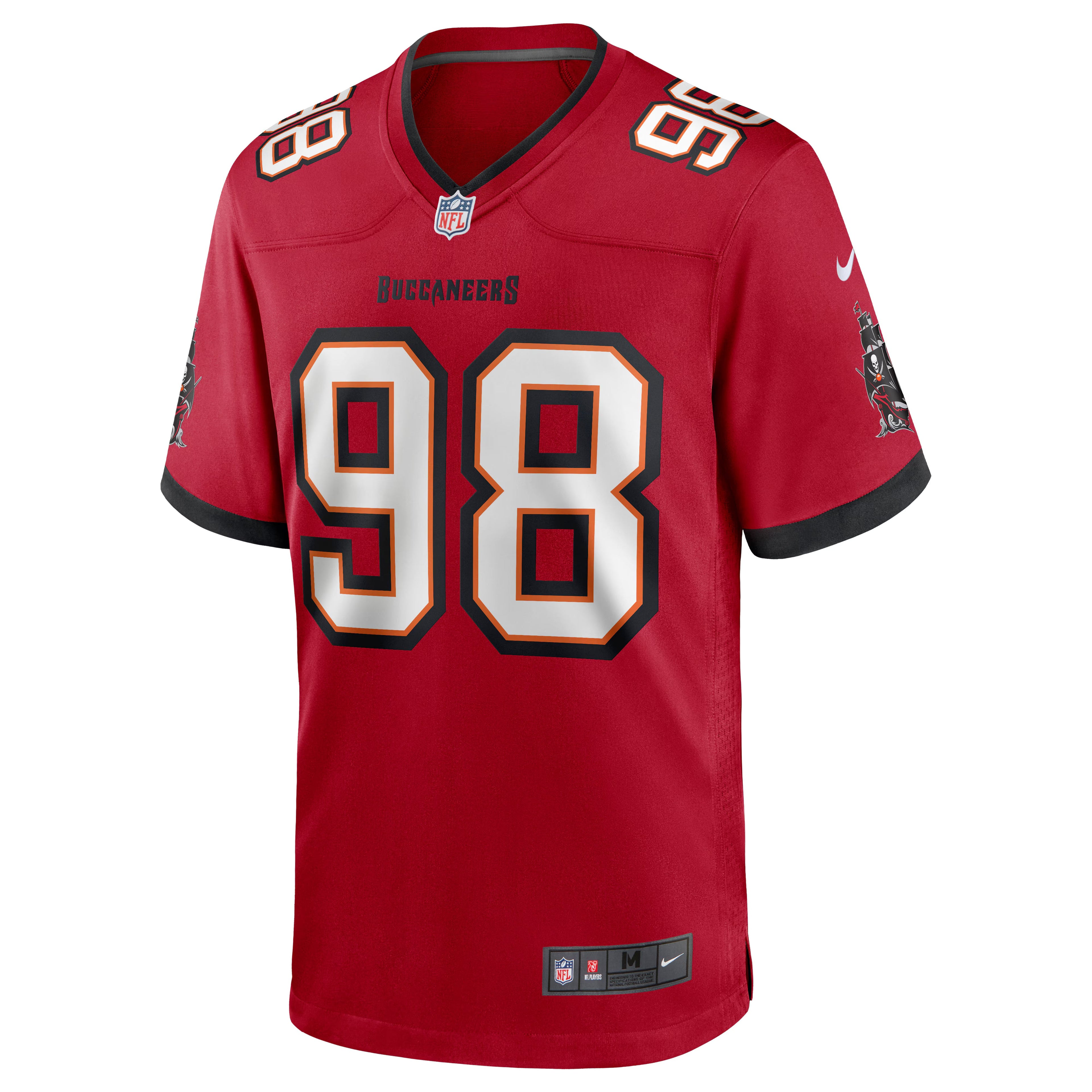 Tampa Bay Buccaneers Anthony Nelson Red Game Jersey