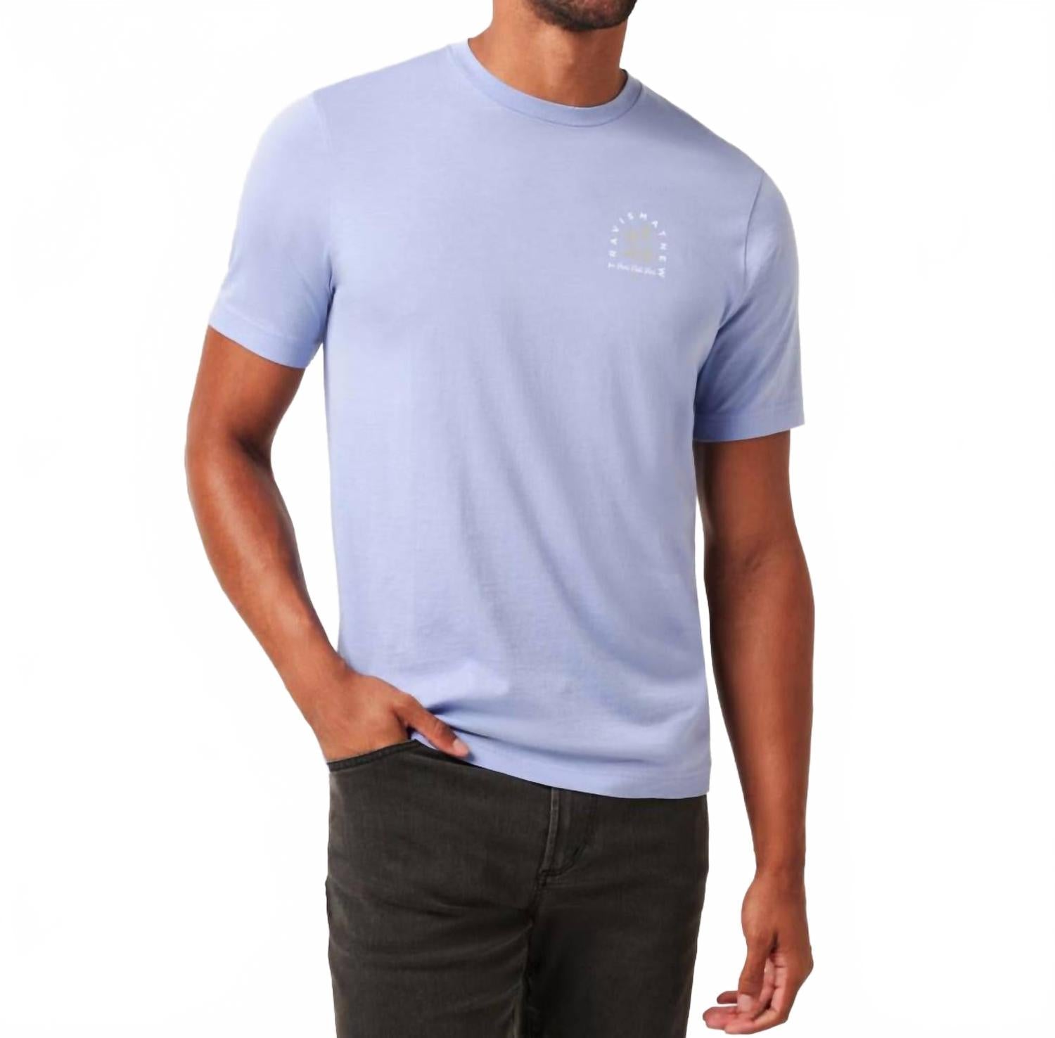 Night Diver Short Sleeve Tee In Heather Violet Storm