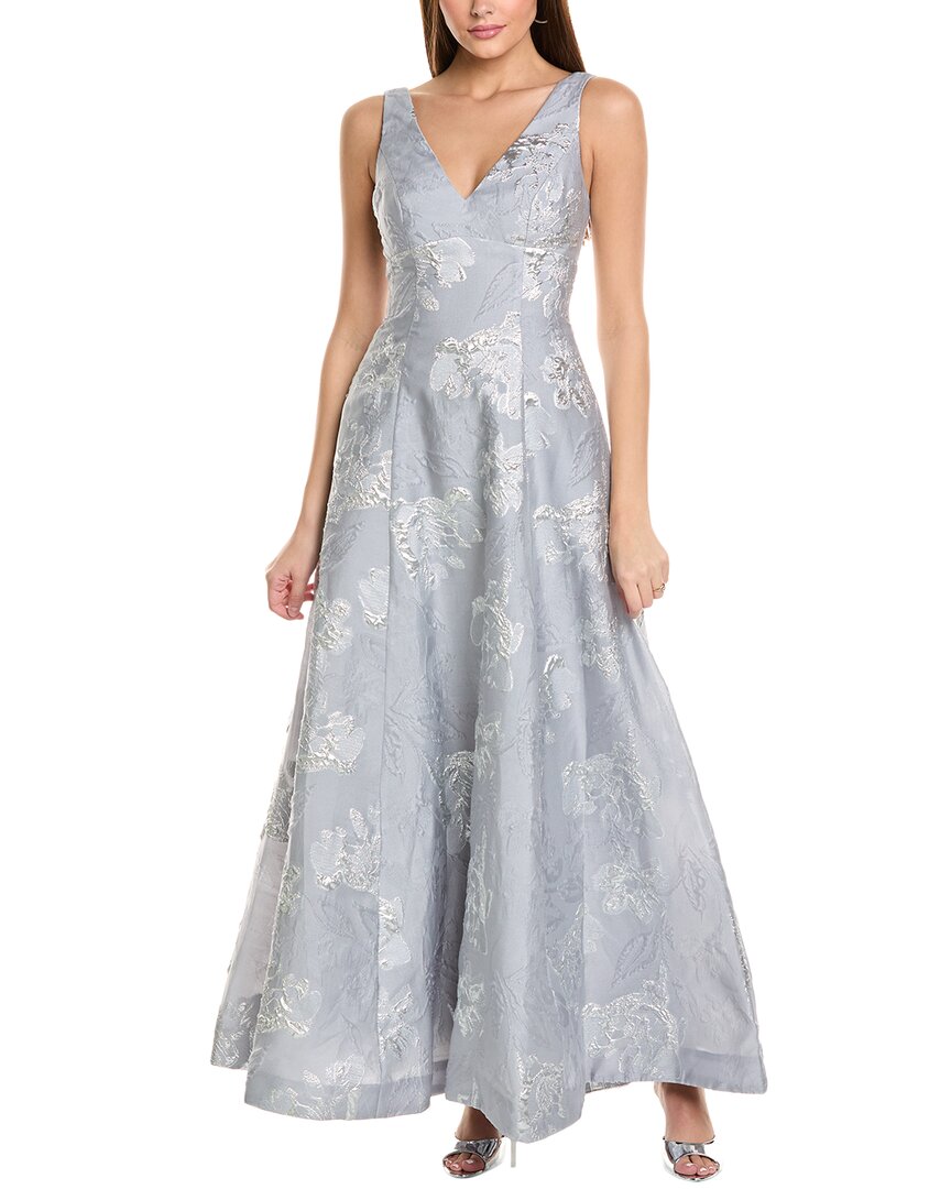 ML Monique Lhuillier Madeline Jacquard Gown
