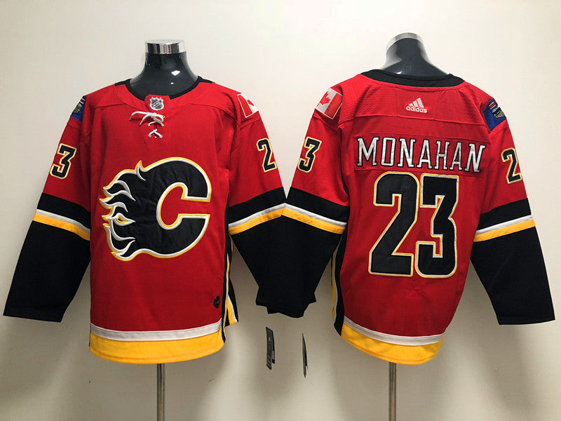 Men's Calgary Flames Sean Monahan #23 Red Breakaway Player jersey