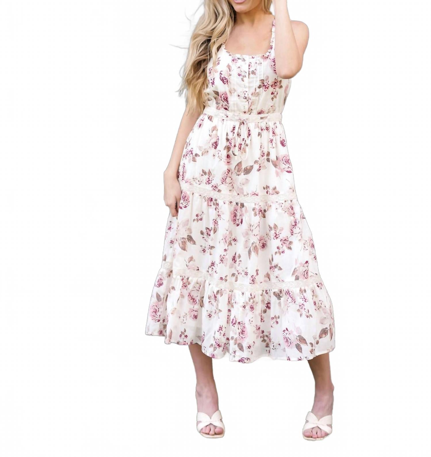 Kayla Dress In Beige