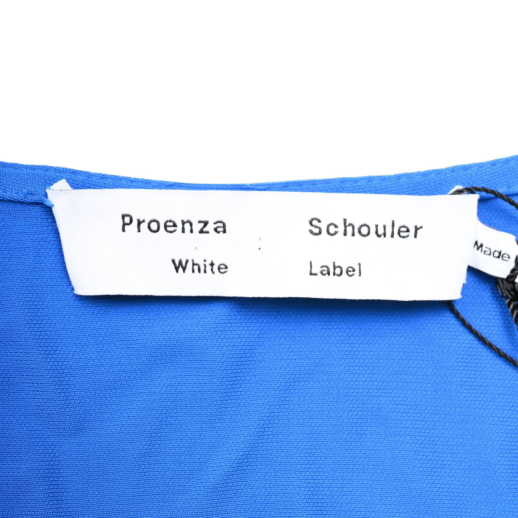 Proenza Schouler White Label Crepe Wrap Dress in Blue Viscose