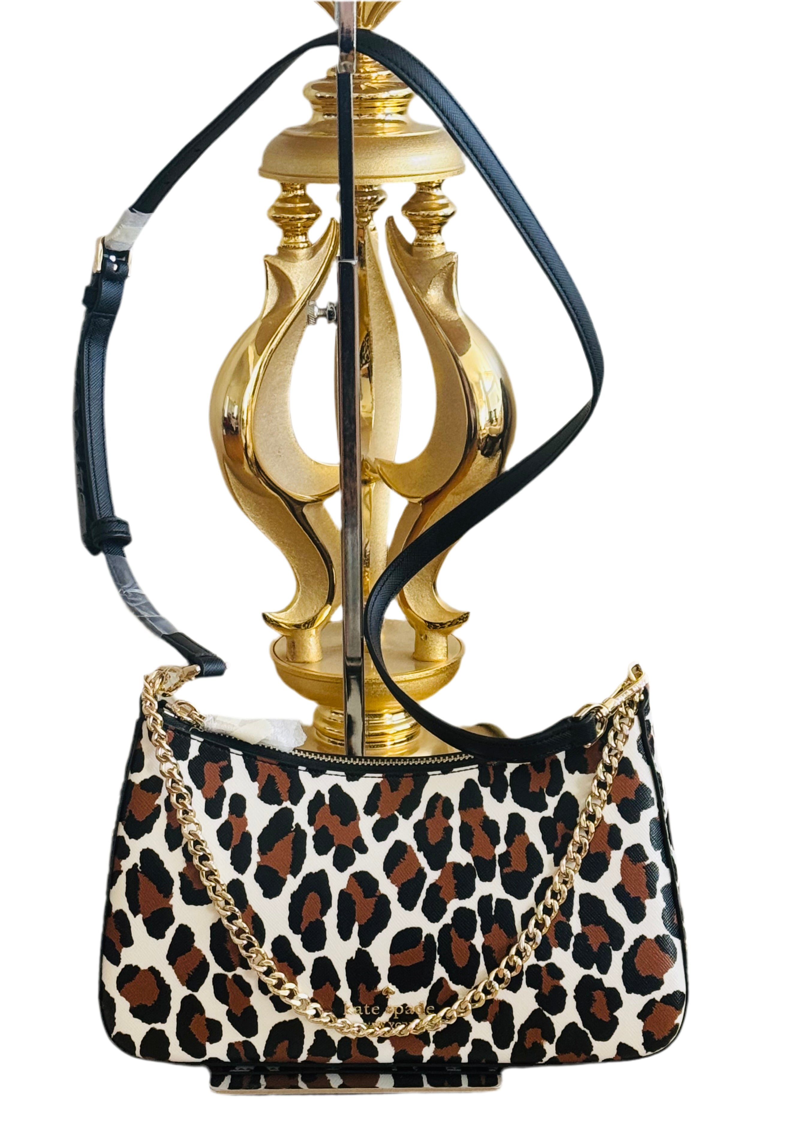 NWT Kate Spade Madison KH460 Convertible Crossbody Leopard Print