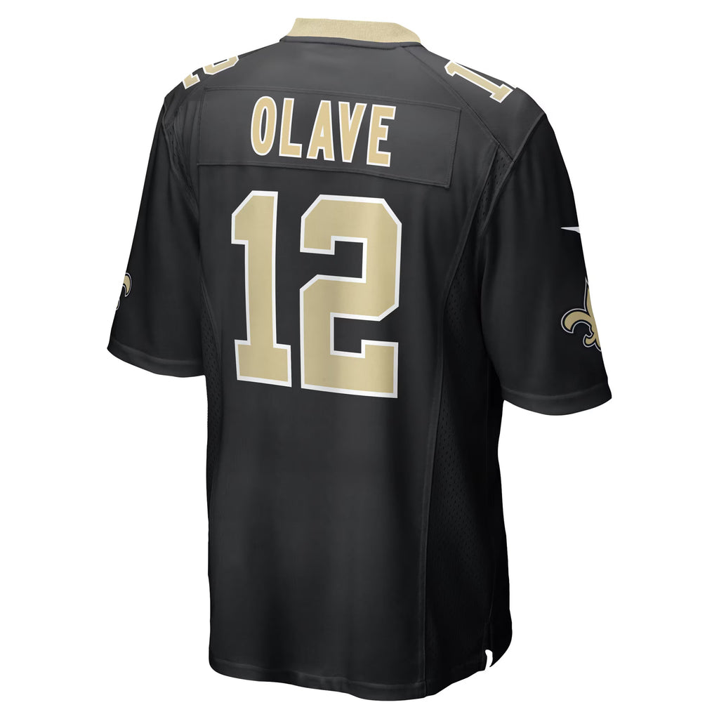 New Orleans Saints Chris Olave Black Player Game Jersey