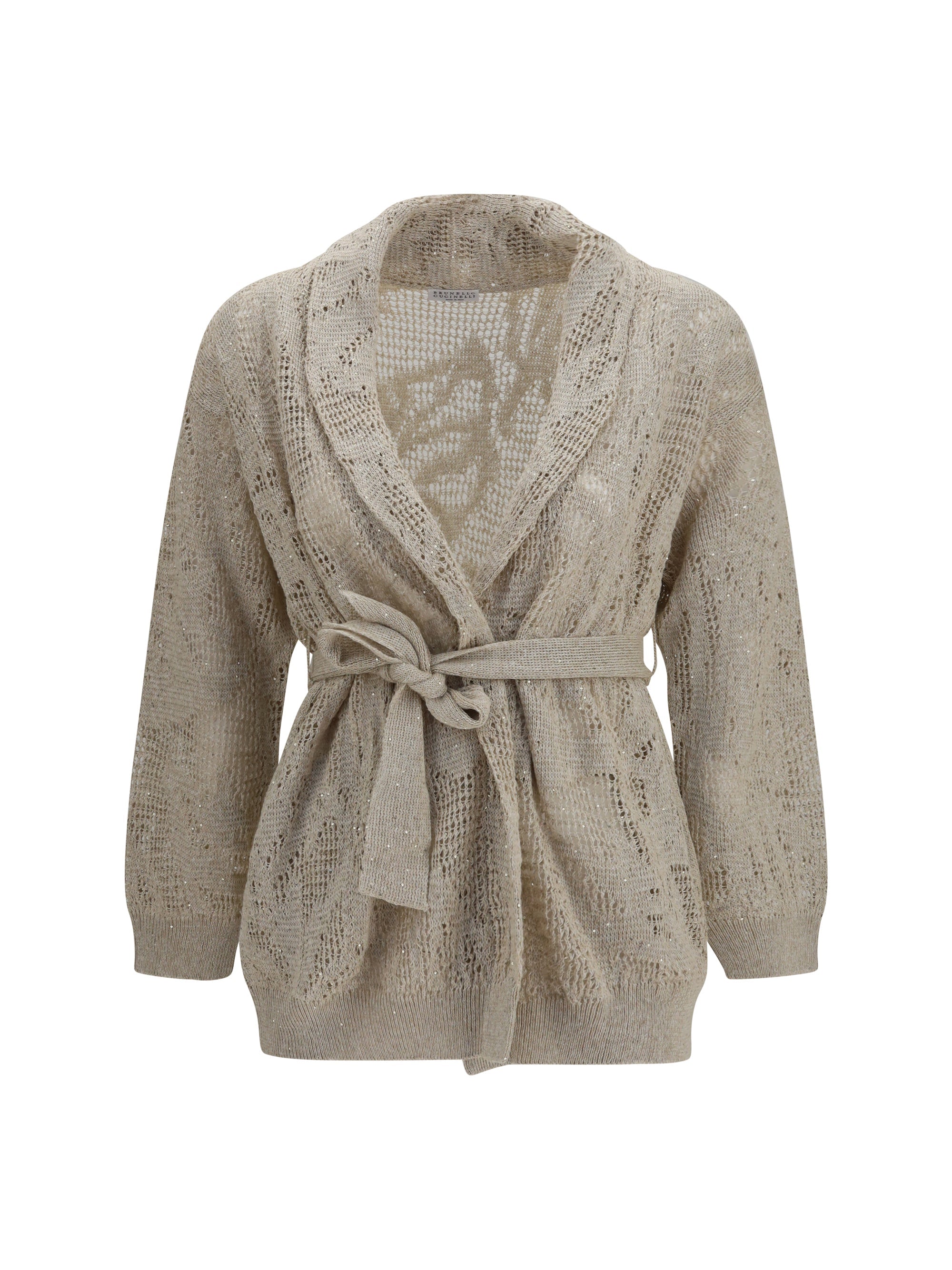 Brunello Cucinelli Women Cotton And Linen Cardigan