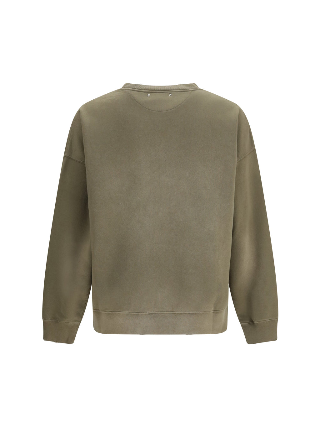 Golden Goose Men Journey Unisex Crew Neck In Garment-Dyed Cotton Fleece