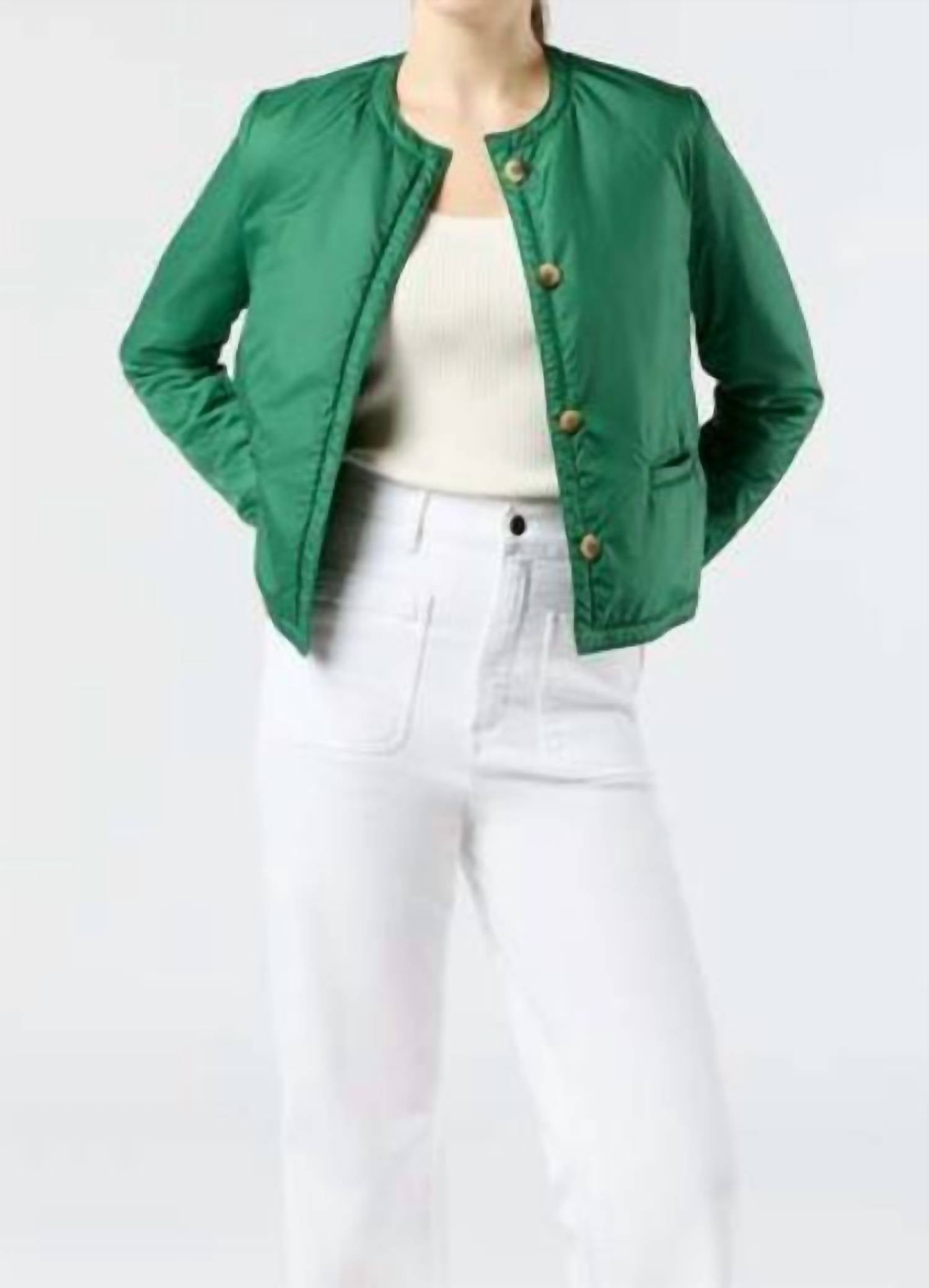Megan Cardigan Jacket In Green