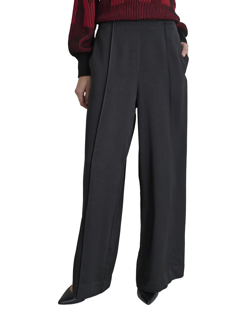 DKNY Wide Leg Pin Tuck Trouser