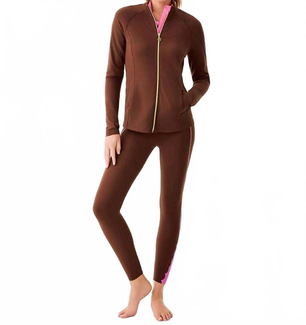 Weekender High Rise Legging In French Roast