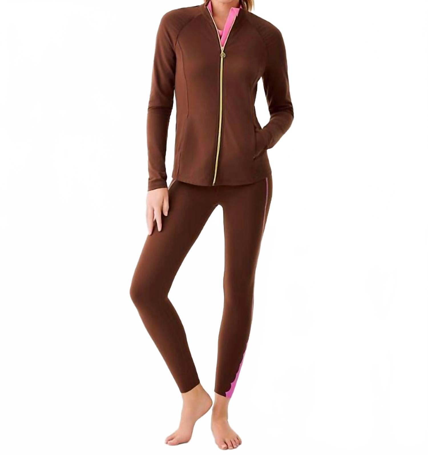 Weekender High Rise Legging In French Roast